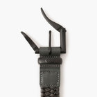 ブリーフィング　グレー 編み込み ベルト L ファイヤーマンバックル FIREMAN BUCKLE MESH BELT（ファイアーマンバックルメッシュベルト