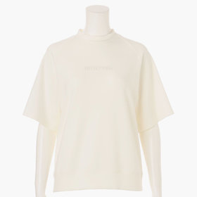 新品未使用BRIEFING 白　ハイネック ゴルフリラックスフィットL WOMEN'S EARTH HIGHNECK （リラックスフィット）（ウィメンズ アース