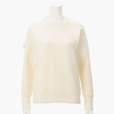 新品　BRIEFING　正規品　サイドロゴ　CREW  NECK  ホワイト　L ブリーフィング公式サイト | BRIEFING OFFICIAL SITE