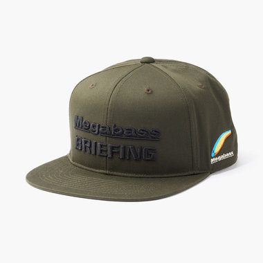 MEGABASS X BRIEFING】FLAT VISOR CAP（【メガバス×ブリーフィング