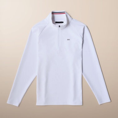 BRIEFING ハーフジップシャツ Lサイズ ホワイト CL MEN'S MESH LS HALFZIP SHIRT（CL メンズメッシュLSハーフジップ