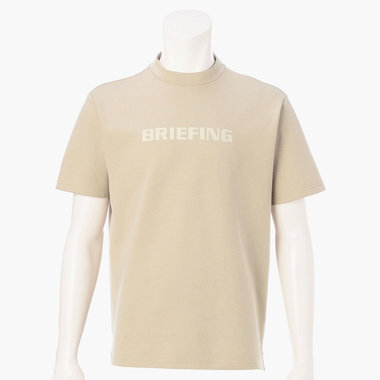 BRIEFING ブリーフィング モックネックTシャツ L ベージュ BRIEFING GOLF - MENS TOUR HIGH NECK | ハイネック | モックネック