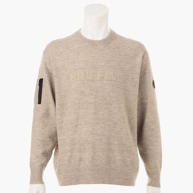 新品　BRIEFING　正規品　サイドロゴ　CREW  NECK  ホワイト　L ブリーフィング公式サイト | BRIEFING OFFICIAL SITE