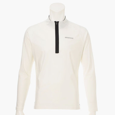 2026新作◇3月中旬頃入荷予定】MEN'S PUNCHING LOGO LS HALFZIP SHIRT