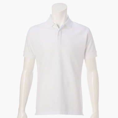 BRIEFING ホワイト ポロシャツ BRIEFING - MENS LOGO LINE POLO / サイドロゴテープ ポロシャツ