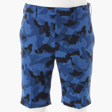 MENS CAMOUFLAGE RELAXED SHORT PANTS, NAVY, S
