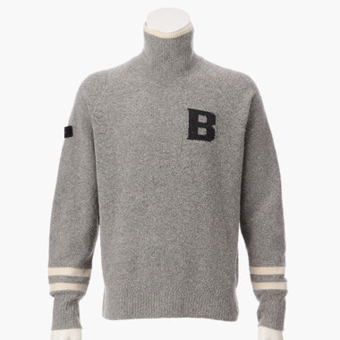 HOL MEN'S B LOGO TURTLE NECK KNIT（ホリデーメンズBロゴタートルネックニット）（BRG243MC1）|商品詳細| BRIEFING OFFICIAL SITE ｜ ブリーフィング公式サイト