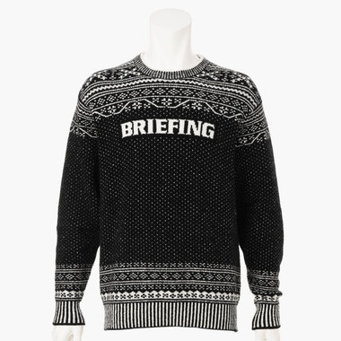 先行予約】HOL MS FAIR ISLE CREWNECK KNIT（HOL メンズ フェアアイル