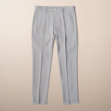 BRIEFING ウエストゴムパンツ　グレー　L CL MEN'S SINGLE PLEATED DRESS PANTS（CL メンズ シングルプリー