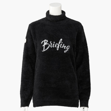 ブリーフィング　ニット　ハイネック　黒　S〜M相当　ウール100%　ブラック 先行予約】WOMEN'S SHAGGY KNIT TURTLENECK（ウィメンズシャギー