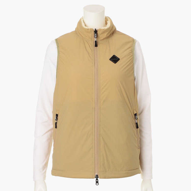 HOL WOMEN'S BOA QUILTED REVERSIBLE VEST（ホリデーウイメンズボア