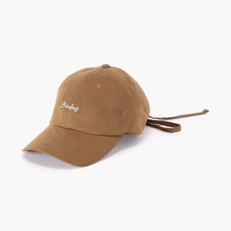 WOMEN'S SUEDE SMALL LOGO RIBBON CAP（ウィメンズスエードスモール
