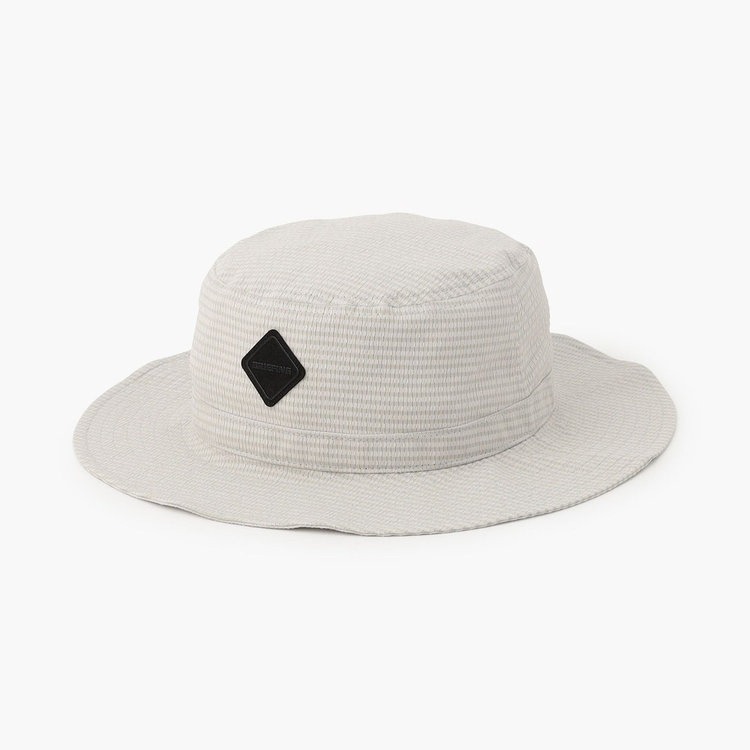 KIKONO リア　トーク帽 MEN'S SEERSUCKER WIDE HAT（メンズ シアサッカー ワイドハット