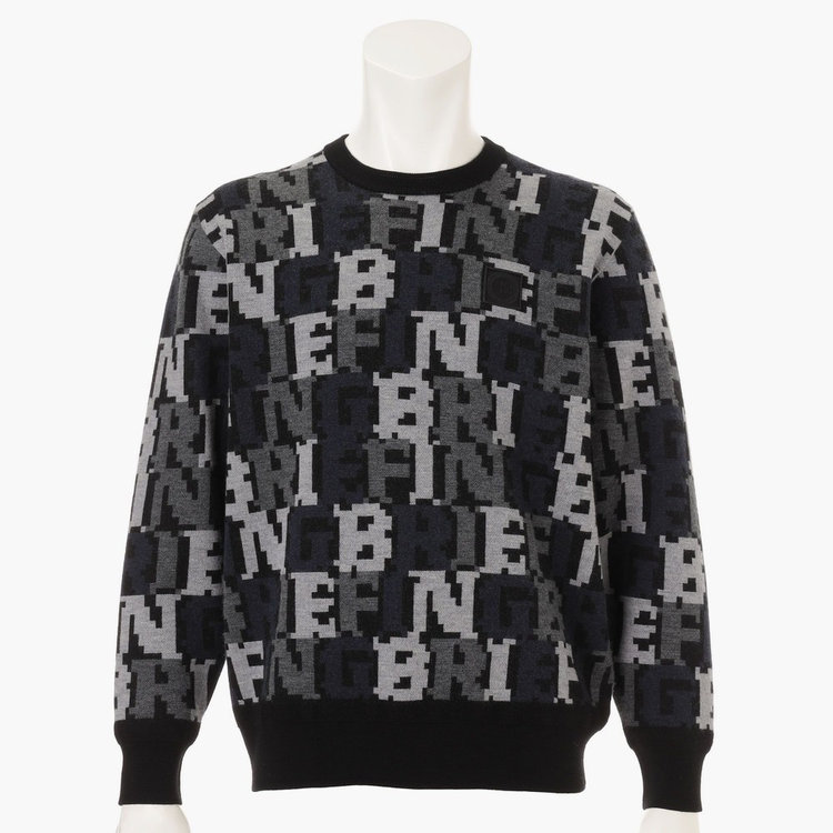 CE MEN'S BRI-FLAGE JQ CREWNECK KNIT（カッティングエッジ メンズブリフラージュジャガードクルーネックニット ）（BRG243M19）|商品詳細|BRIEFING OFFICIAL SITE ｜ ブリーフィング公式サイト