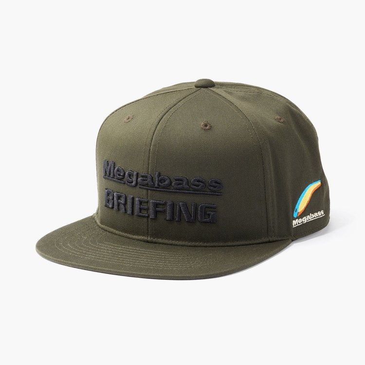 MEGABASS X BRIEFING】FLAT VISOR CAP（【メガバス×ブリーフィング