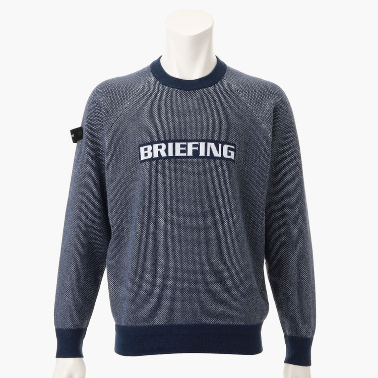 人気商品！BRIEFING ブリーフィング 3Dロゴクルーネック ネイビー S 人気商品！BRIEFING ブリーフィング 3Dロゴクルーネック