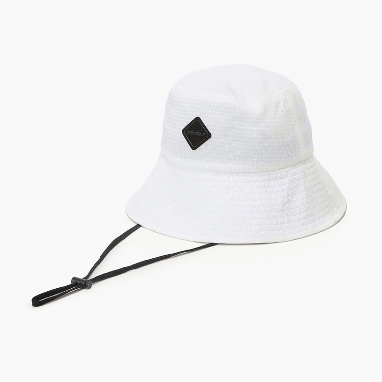 WOMEN'S SEERSUCKER CORD STRAP WIDE HAT（ウイメンズシアサッカー