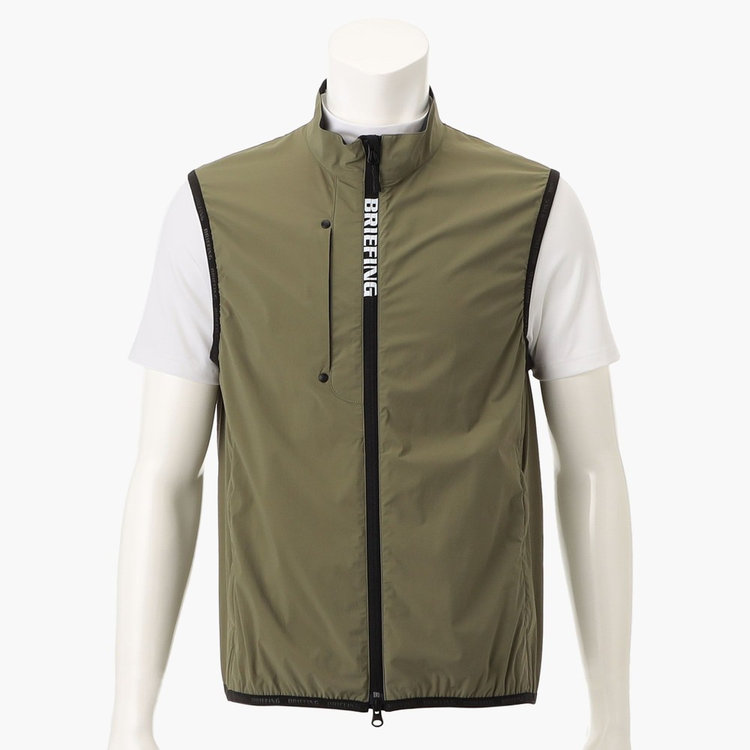 新品　BRIEFING POCKETABLE WIND VEST ベージュ 9月中〜下旬頃入荷予定】MEN'S POCKETABLE WIND VEST（メンズ