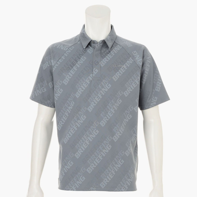 【美品】BRIEFING MEN’S SHADOW LOGO シャツ　タグ釦付き MEN'S SHADOW LOGO JQ SHIRT （リラックスフィット）（メンズ シャドウ