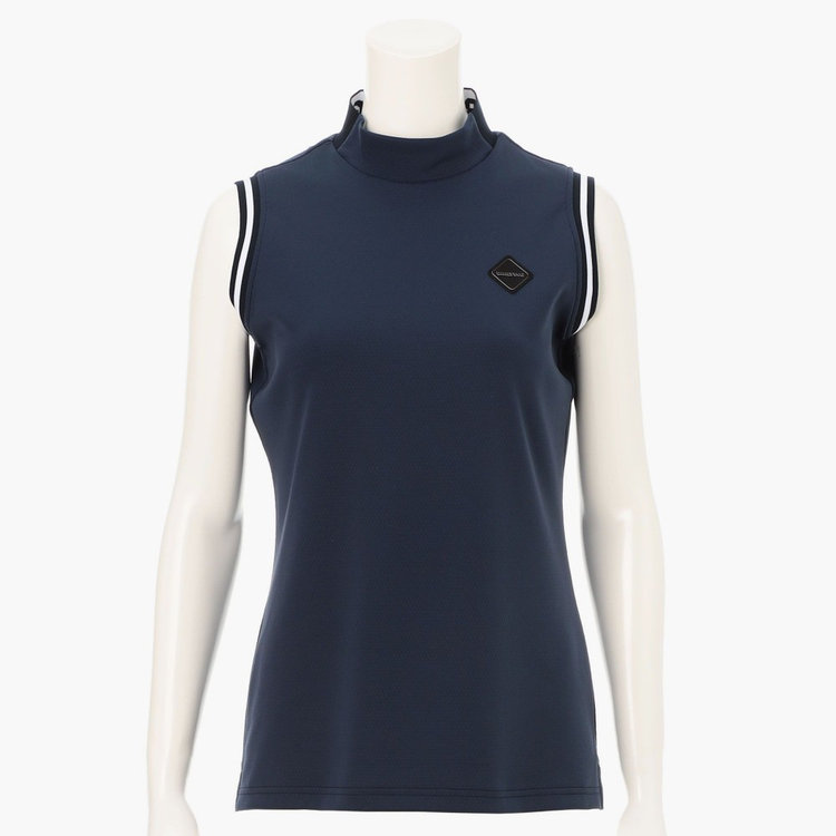 BRIEFING 3Dロゴ　ハイネック　ワンピース　ネイビー　XS WOMEN'S NECK LOGO NS HIGHNECK（ウィメンズ ネックロゴNSハイネック