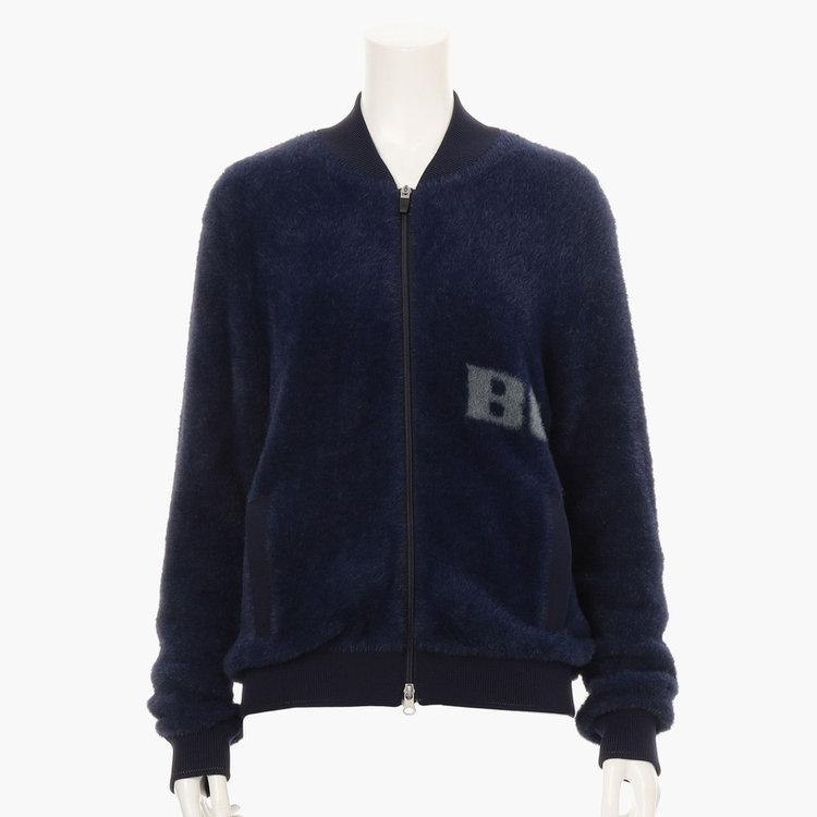 CL WOMEN'S SHAGGY LOGO KNIT BLOUSON（CL ウイメンズシャギー