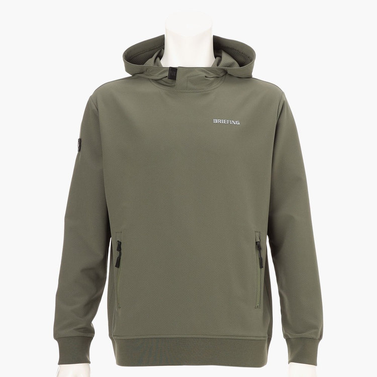 ブリーフィング ：ストームフリースパーカー MEN'S STORMFLEECE BACK DOTS HOODIE（メンズ ストームフリース