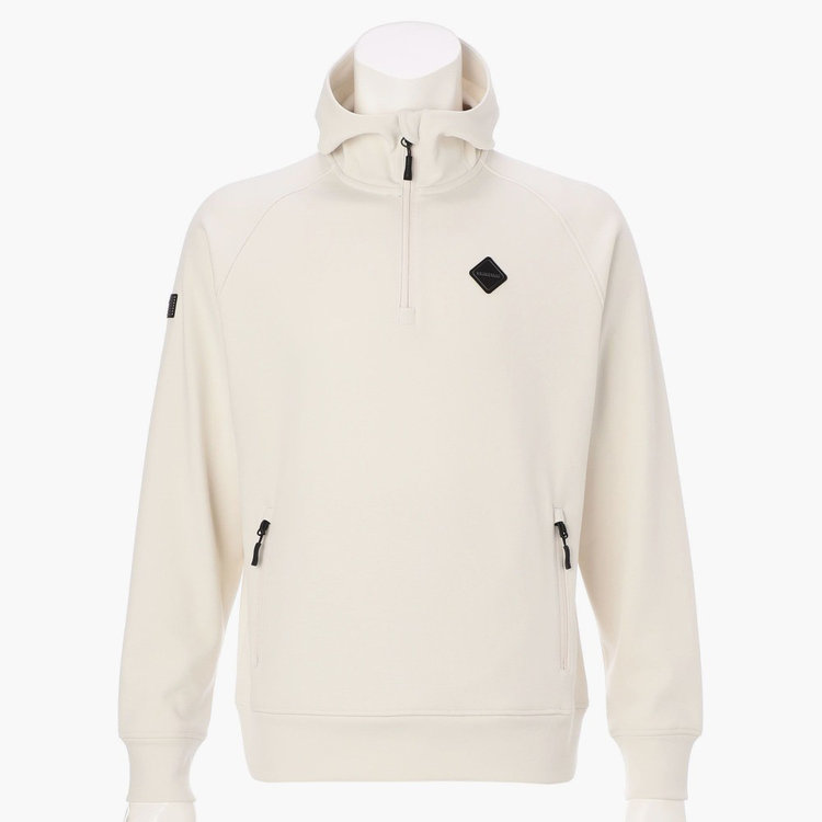 先行予約】MEN'S BACK PILE HALFZIP HOODIE SAGE（メンズ バックパイル