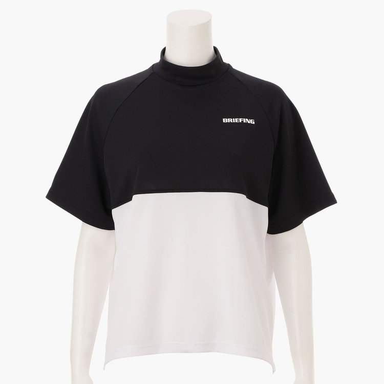新品BRIEFING ブリーフィング　レディースモックネックネイビーサイズL ブリーフィングゴルフ(BRIEFING GOLF) モックネック