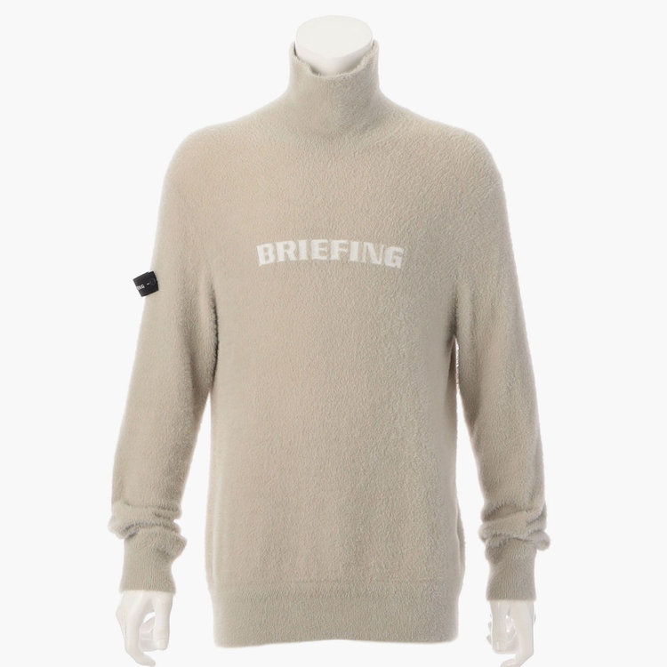 MEN'S SHAGGY LOGO TURTLENECK KNIT（メンズ シャギー ロゴ