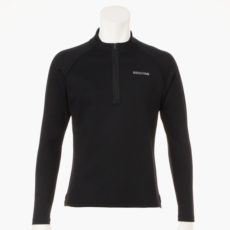 メンズウェア BRIEFING BACK LOGO LINE LS HALF ZIP BRIEFING - MEN'S BACK LOGO LINE LS HALF ZIP SHIRT / ロゴ