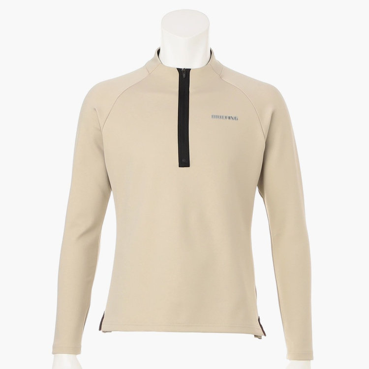 メンズウェア BRIEFING BACK LOGO LINE LS HALF ZIP BRIEFING - MEN'S BACK LOGO LINE LS HALF ZIP SHIRT / ロゴ