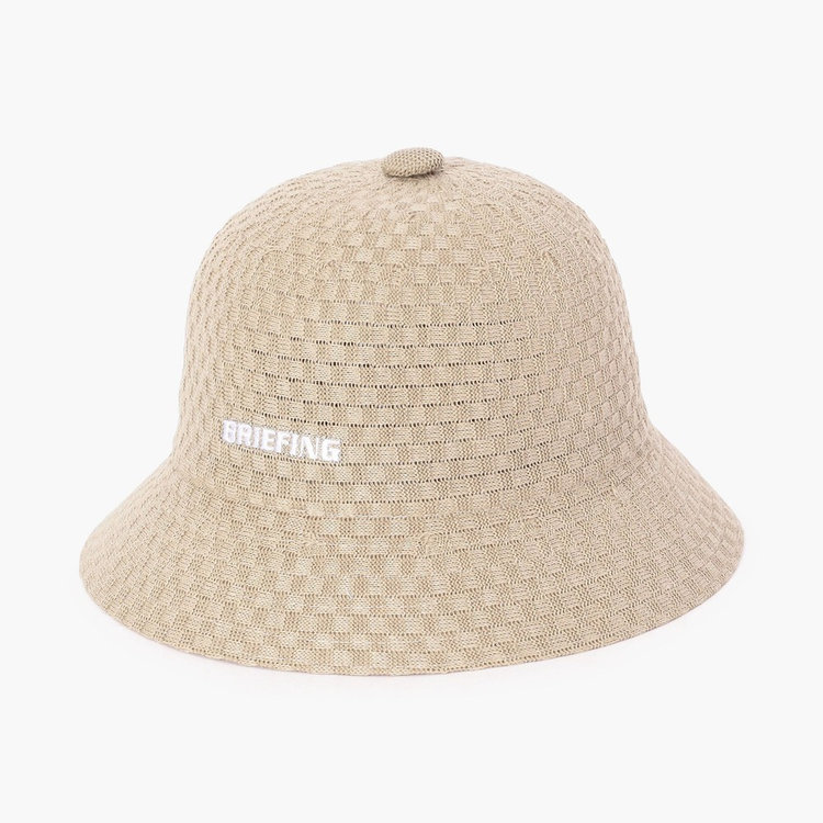 美品　SEA ブリーフィング バケット　ハット　ベージュ MEN'S BASKET WEAVE BELL HAT（メンズバスケットウェーブベルハット