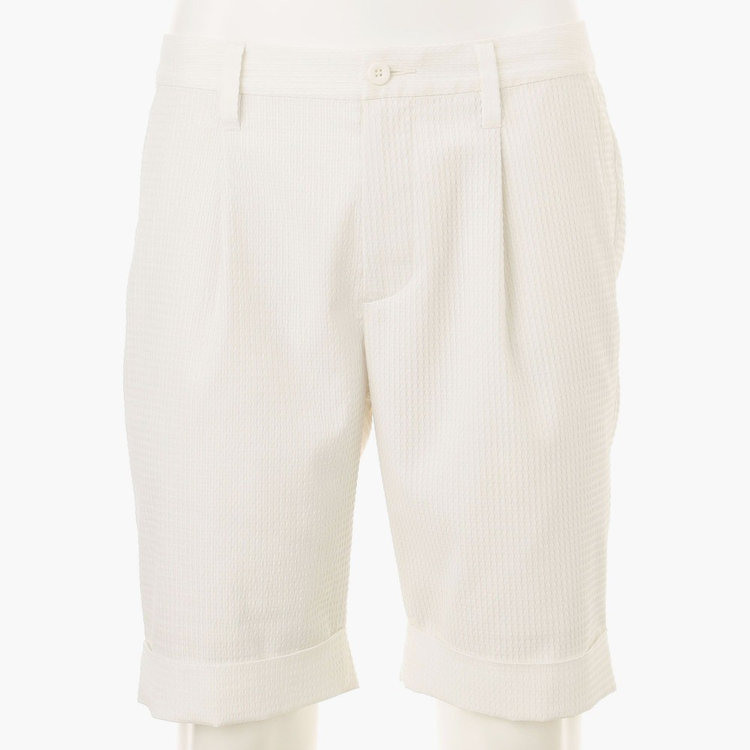MEN'S SEERSUCKER DRESS SHORT PANTS（メンズシアサッカードレス