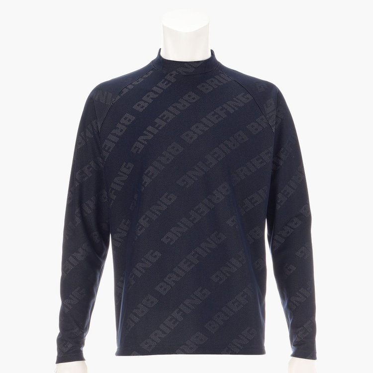 CE MENS BIAS LOGO LS MOCK NECK RELAXED FIT（CEメンズバイアスロゴ 