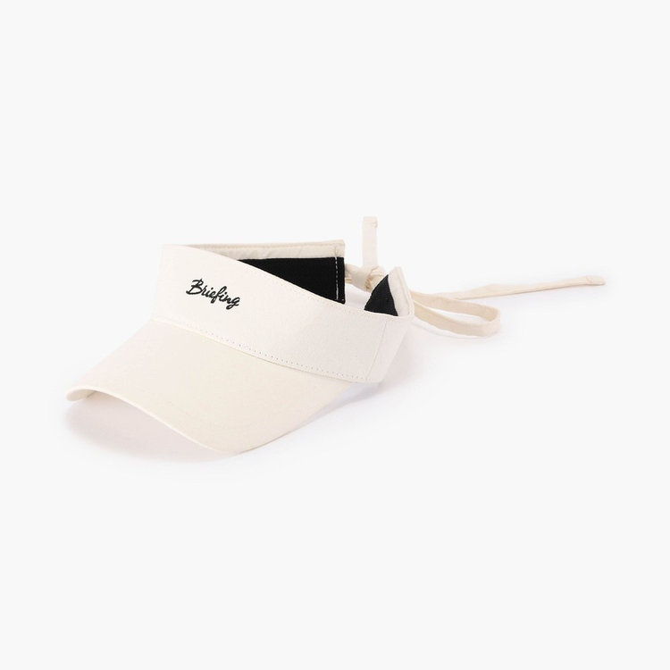 WOMEN'S SUEDE SMALL LOGO RIBBON VISOR（ウィメンズスエードスモール