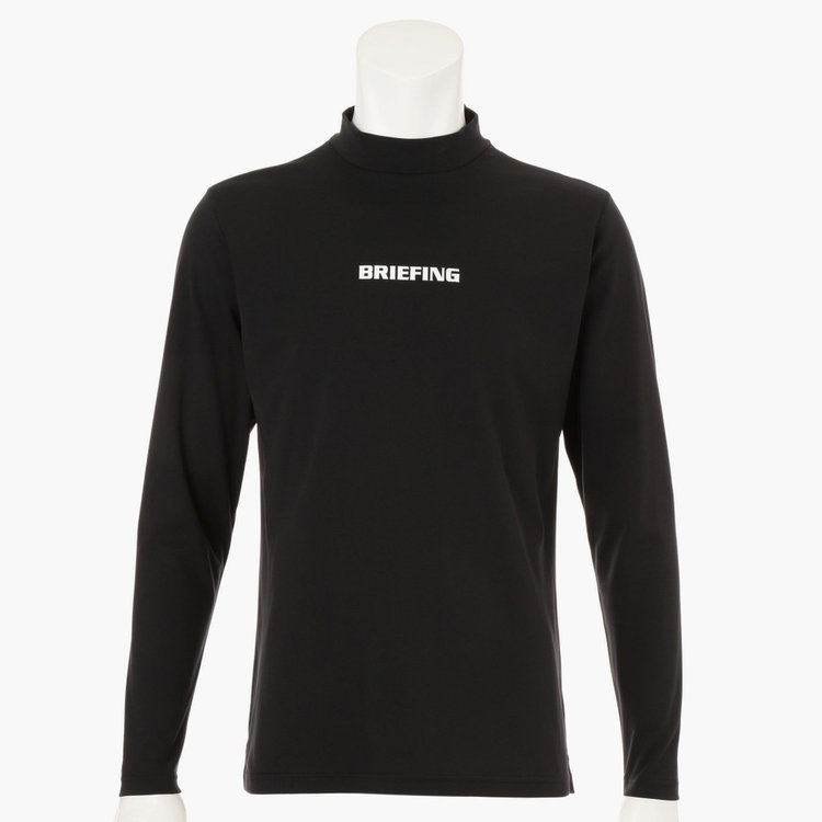 BRIEFING - 【美品】BRIEFING ブリーフィング3Dロゴハイネックワンピース  カーキM ロゴ ハイネックプリーツワンピース レディス(ワンピース