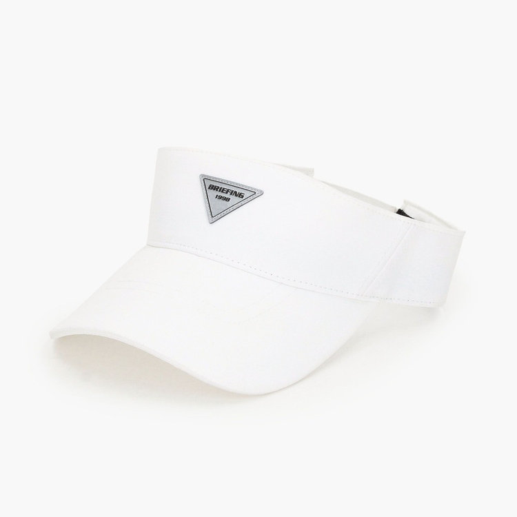 再値下げ新品タグ付　ブリーフィング　サンバイザー　白ホワイト REF MEN'S STRETCH TRIANGLE LOGO VISOR（REF メンズストレッチ