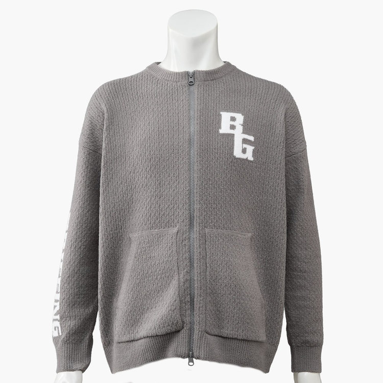 LW CABLE KNIT CREWNECK ZIP CARDIGAN（LWケーブルニットクルーネック