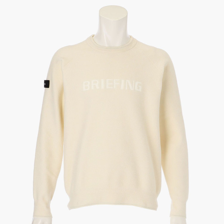 MEN'S MOLE YARN LOGO CREWNECK KNIT（メンズ モールヤーン ロゴクルー