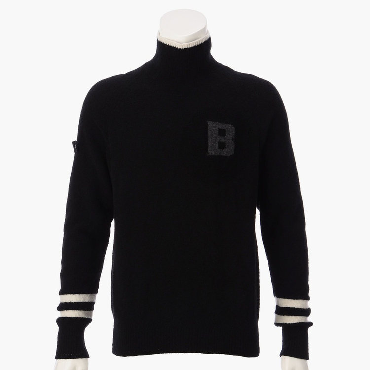 HOL MEN'S B LOGO TURTLE NECK KNIT（ホリデーメンズBロゴタートルネックニット）（BRG243MC1）|商品詳細| BRIEFING OFFICIAL SITE ｜ ブリーフィング公式サイト