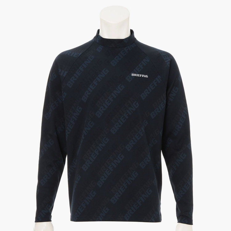 新品　BRIEFING MS SHADOW LOGO JQ HIGHNECK M MEN'S SHADOW LOGO JQ LS HIGHNECK （リラックスフィット）（メンズ