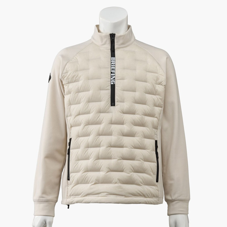 ブリーフィングダウンジャケット 先行予約】MEN'S HYBRID DOWN HALFZIP TOP（メンズハイブリッドダウン