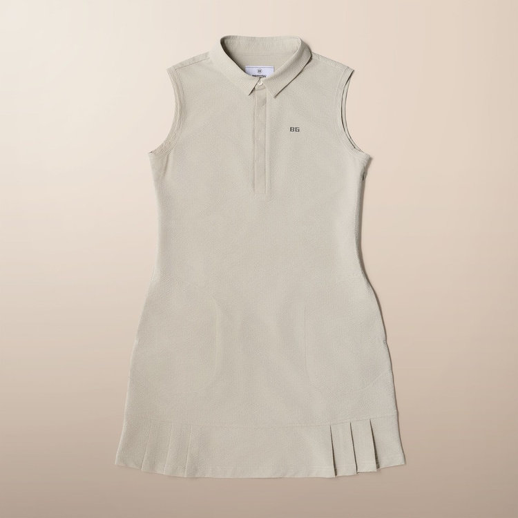 CL WOMEN'S SEERSUCKER PLEATED NS DRESS（CL ウィメンズ シアサッカー