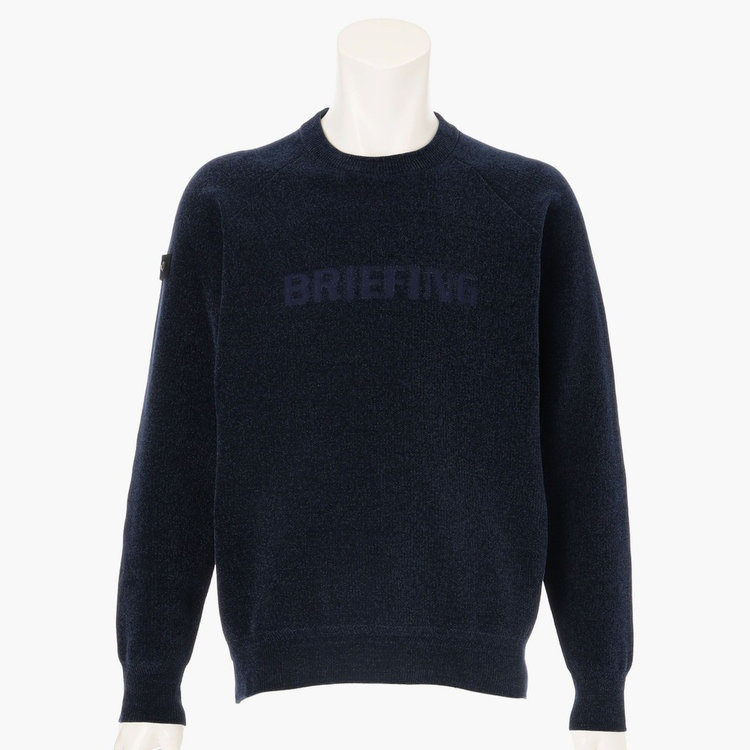 MEN'S MOLE YARN LOGO CREWNECK KNIT（メンズ モールヤーン ロゴクルー