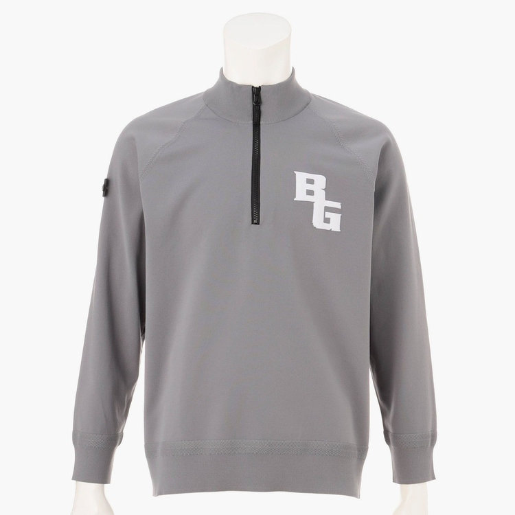 MEN'S PLANE KNIT HALFZIP（メンズプレーンニットハーフジップ（長袖