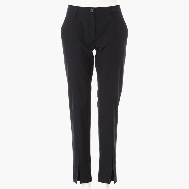 BRIEFING ブリーフィング レディース スリット パンツ XS ブラック LA WOMEN'S COOLCORE CENTER STITCH SLIT PANTS（LA ウィメンズ