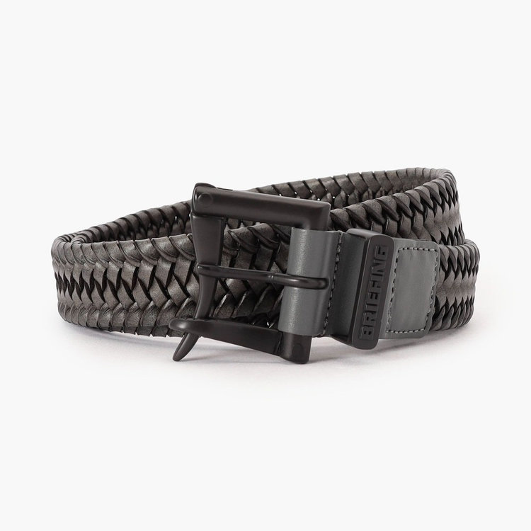 MEN'S FIREMAN BUCKLE LEATHER MESH BELT（メンズファイヤーマン