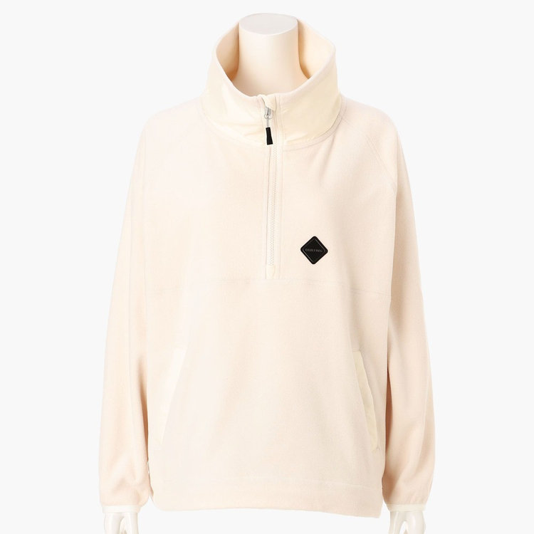 【美品】ブリーフィング リサイクル フリース プルオーバー L レディース WOMEN'S MICRO FLEECE HALFZIP TOP（ウィメンズマイクロフリースハーフ