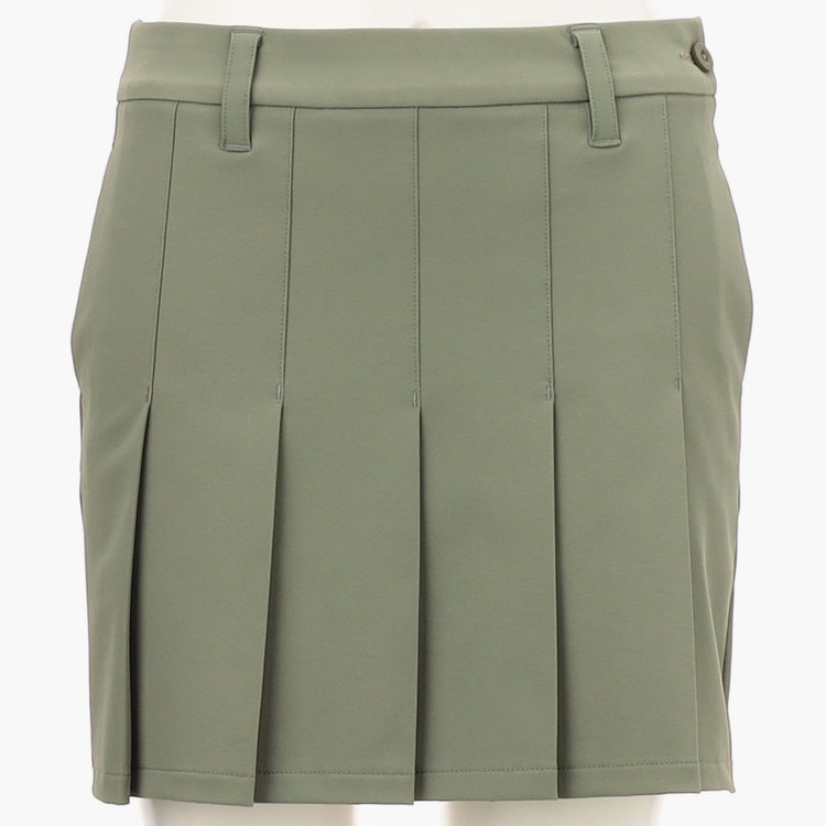 WOMEN'S LOGO ELASTIC PLEATED SKIRT（ウイメンズロゴエラ