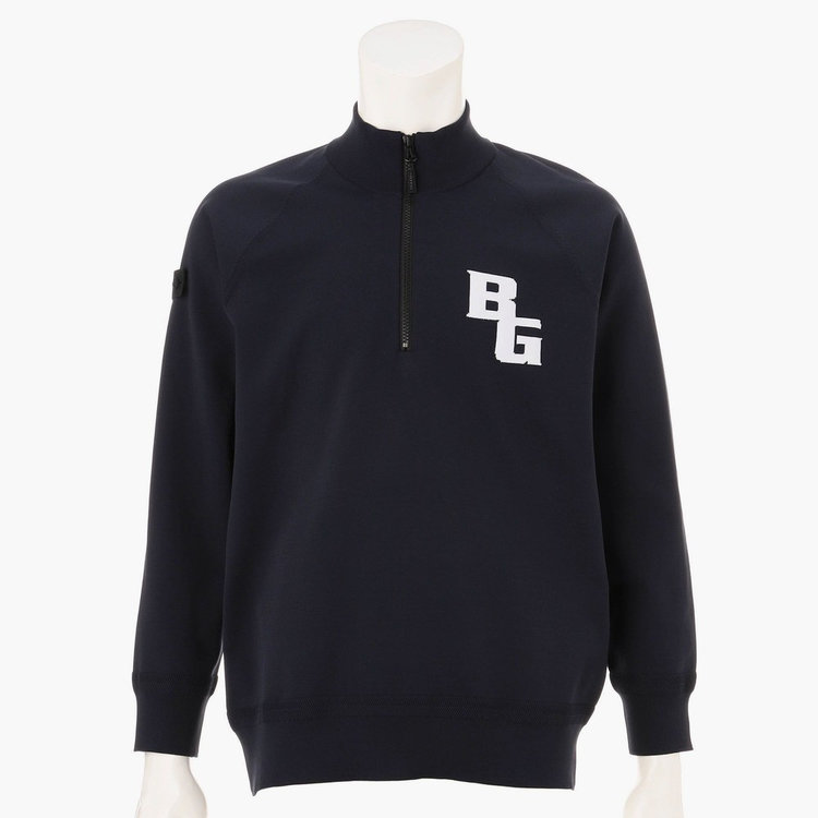 先行予約】MEN'S PLANE KNIT HALFZIP（メンズプレーンニットハーフ